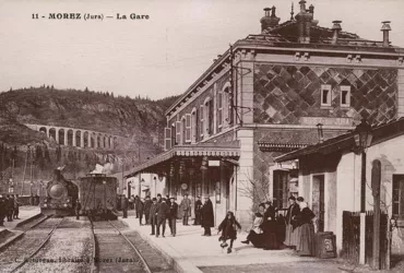 Gare Morez Hauts de Bienne - carte postale anc.